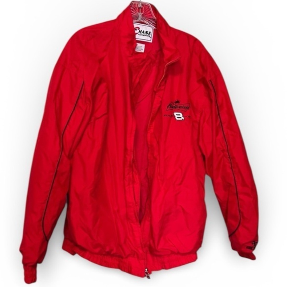 Budweiser Dale Earnhardt Jr. #8 NASCAR Jacket – Red – Chase Authentics XL